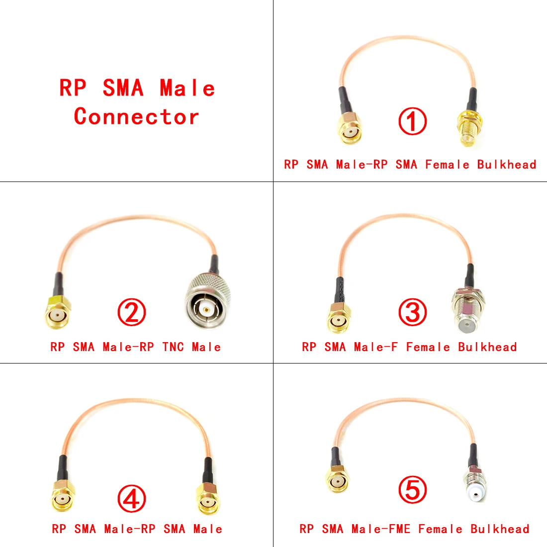 1 BUC Modem Wireless Extensia RP SMA Male pentru RP SMA de sex Feminin/ Masculin/ RP TNC Plug/ F/FME Coadă Cablu Adaptor RG316