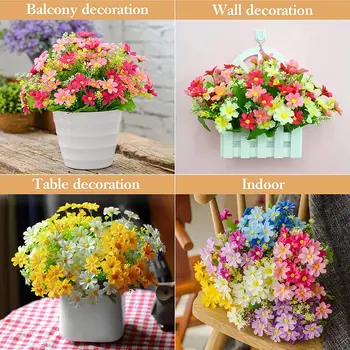 1 Pachet de Fals, Flori Matase Flori Artificiale Flori artificiale Vrac Spring Daisy Fals Plante de Decor pentru Casa Interior