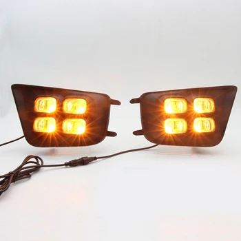 1 Pereche Auto LED DRL Lumini de Zi Pentru Toyota Tacoma 2012-Bara Fata de Ceață Lămpi de Semnalizare Cu Driver