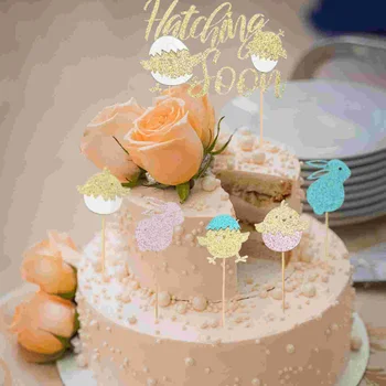 1 Set de Larg Rafinat Premium Ornament Tort Cupcake Topper Hârtie Cupcake Toppers pentru Cadou Opțiune Pentru Decor Tort