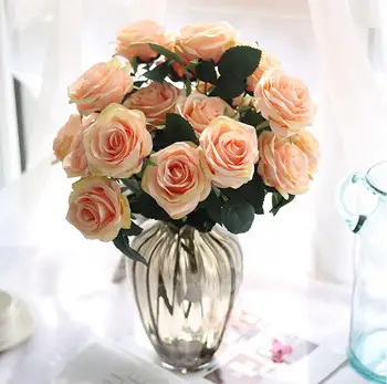 10 a crescut buchet floral este foarte frumos flori artificiale pentru nunta decoratiuni casa decoratiuni pentru gradina BP061