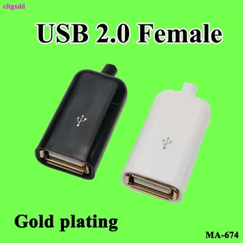 100buc Placare cu Aur Micro USB 5PIN Sudare Tip Masculin Conectori Încărcător USB 2.0 de sex Feminin Plug Coada de Încărcare Priză 4 în 1