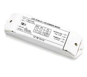 10A*1CH LED Dimmer lămpi fluorescente dimmer 0/1-10v lampa LED dimming driver împinge dimmer,DC12V-DC24V