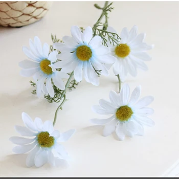 10buc/lot Artificiale 5heads Daisy Flori de Matase pentru Acasă Decorare Perete Floare de Nunta de Fundal Flori False Coroană de flori Cosmos