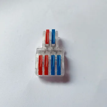 10buc/Lot SPL-42/62 Mini Repede Sârmă Conector Universal Cabluri Cablu Conector Push-in Conductor Terminal Bloc Nou transparent