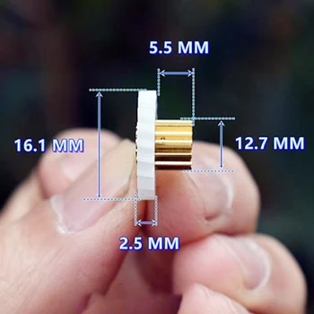10BUC Noi 0.8 Modul de Viteze Asamblare din Plastic de Viteze 20 de Dinți de Cupru Principal Dinți 14 Dinți de 4mm Arbore pentru Ax de Transmisie