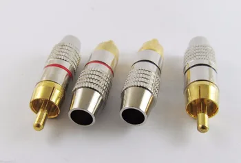 10pairs RCA Phono Plug Cablu Audio Cablu de sex Masculin Placat cu Aur Conector Adaptor