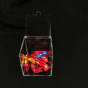 1buc Acrilic Cutie de Bomboane Clar Ciocolată Plastic Cadou de Nunta Petrecere Cutie produse de Patiserie Containere de Ambalare Cutii de Depozitare