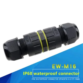 1buc EW-M16 IP68 Cablu Conector Exterior Sigilat Ignifug Priza 2pins 3pins Electrice, Conectori Impermeabil
