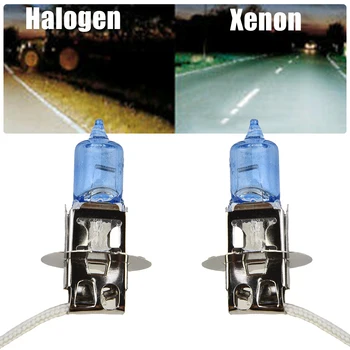 2 buc Alb Xenon proiectoare Ceata cu Bec Halogen H3 de 100W 12V 100W Putere Mare Farurile Auto Lampă Auto Sursă de Lumină de Parcare de Vânzare la Cald de Piese