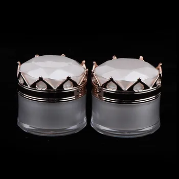 2 buc Mată Cosmetice din material Plastic Cutie de Sticla Gol Crema Borcan Recipient Oală