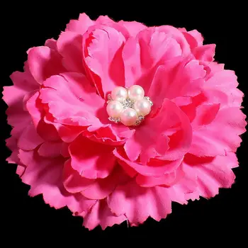 200pcs/lot 11CM 20 de Culori Nou-născut DIY Chic Ponosit Artificiale în Formă de Tesatura Flori de Par Cu Buton Decorativ Pentru Nunta