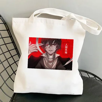 2021 femei geantă de umăr dazai osamu de desene animate Anime sac mare sac moale kawaii Harajuku epocă copia tote sac grafic geantă de cumpărături