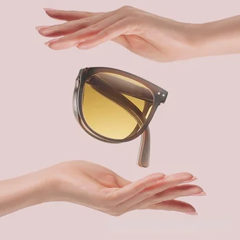 2022 Pliabil ochelari de Soare Vintage Clasic Ochelari de Soare Barbati Cumpărături de Călătorie pline de culoare UV400 Lunette De Soleil Femme