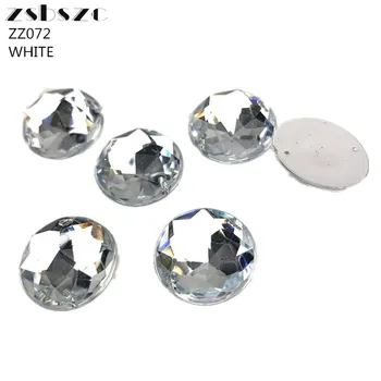 20mm Rotund Margele de Sticla Piatra de Cristal de Diamant DIY Cusut Manual și Bijuterii Pandantiv Accesorii Pentru Rochie