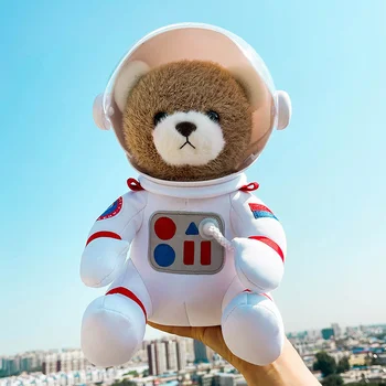 30cm de Pluș Moale Minunat Spațiu Spatial Urs de Pluș Perna de Desene animate Astronaut Urs de Pluș Jucării Pentru Copii Cadouri