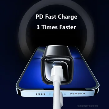 30W PD Rapid de Încărcare de Cap Dual Port USB / Tip-C PD Încărcătoare NE-a Plug Mini Încărcător Pentru iPhone / Xiaomi Telefoane Mobile Android