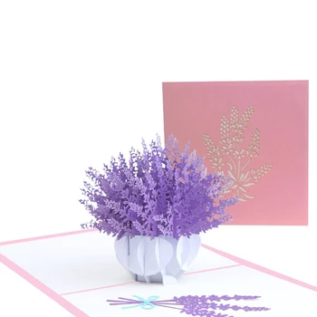 3D Pop-Up Carduri de Flori, Carte de Ziua de naștere Cadouri Aniversare carte Poștală Arțar, Cireș Invitatii de Nunta Felicitari