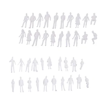 40pcs miniatură figura 1/50 1/100 Arhitecturale la scară umană diorama model plastic ABS oameni