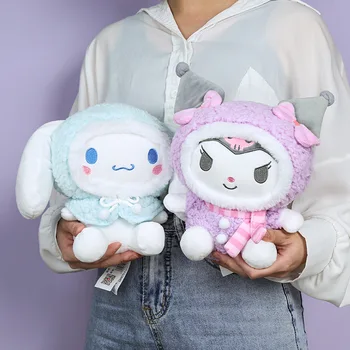 4buc Sanrio Fulg de nea Spiritul Serie Melodia Mea Cinnamoroll Hello Kitty Kuromi Păpuși de Pluș Decoratiuni Dormitor Copii Fete de Cadou