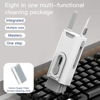 8 În 1 Căști Bluetooth Curat Tastatura Laptop PC Tablete de Curățare Instrumente Cheie Capac Tragator Ecran Mobil Curat Curat Kit