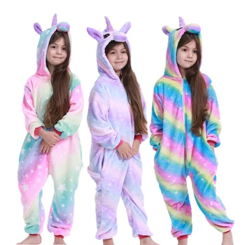 Adulți Sleepwear Panda Unicorn Pijamale Femei, Pijamale Anime Costume Petrecere pentru 4-20 Desene animate Pijamale Barbati Doamnelor Haine de Acasă