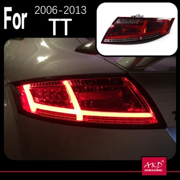 AKD Model de Masina pentru Audi TT stopuri 2006-2013 TT spate cu LED-uri Lampă de Semnal DRL Frână de Animație Inversă Accesorii Auto