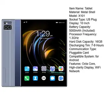 Android 12 Tableta X101 8800mAh GPS Qualcomm 870 10 Core Google Play WIFI Pad 12 512GB Dual SIM 48MP Vânzare Fierbinte Laptop 10.1 Inch PC