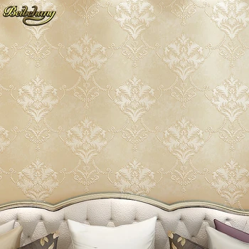 Beibehang papel de parede 3D Europene Damasc Floral wallpaper pentru pereti 3 d gazete de perete decor acasă living pat cameră podele