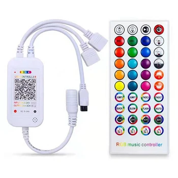 Bluetooth Controler cu LED-uri+40 Tastele de Control de la Distanță RGB RF IR DC5-24V Pentru 5050 3528 RGB LED-uri de Lumină