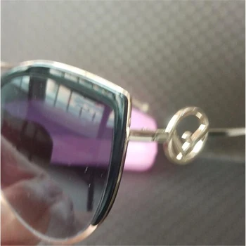 Cadru metalic de ochi de pisica ochelari de soare pentru femei Vintage brand de lux ochelari de Agrement parasolar oglindă pentru bărbați și femei
