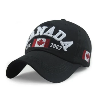 Canada scrisoare șapcă de baseball cu steagul Canadei primăvară pălărie Canadian preferat palarie de vara din bumbac capace 6color 1buc