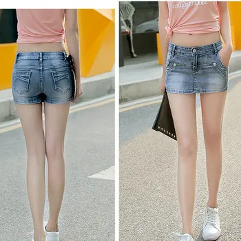 Casual Denim pantaloni Scurți de Înaltă Talie Pantaloni pentru Femei de Vară Streetwear Pantaloni Femei 2021 Moda Stil coreean Blugi