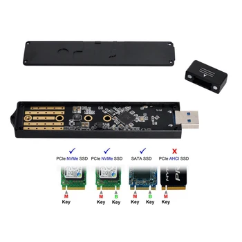 Chenyang CY Chenyang USB 3.0 la NVME M-cheia M. 2 unitati solid state SATA SSD Extern PCBA Caz Conveter Adaptor RTL9210B Chipset