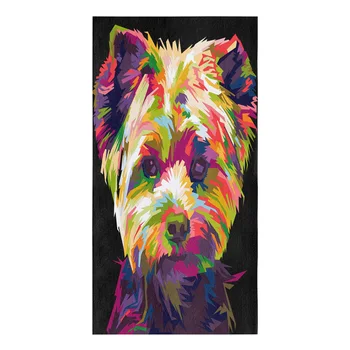 Colorat Animale Câine Drăguț Guașă Microfibra Lavete, Prosoape De Mână Cârpa Ustensile De Bucătărie Casă Lucruri Ștergeți Prosop