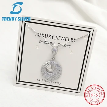 Completați pur argint 925 cu zirconia clare CZ bijuterii de lux set inel cu cercei pentru femei pandantiv colier de la modă design
