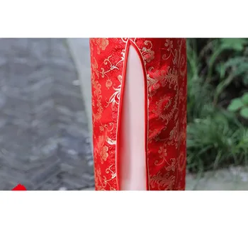 Cu mâneci lungi Cheongsam Toamna Noua Subțire Lung Rochie de Banchet Costume Elegante Rochia Mamei de Înaltă Calitate Split Satin 2022