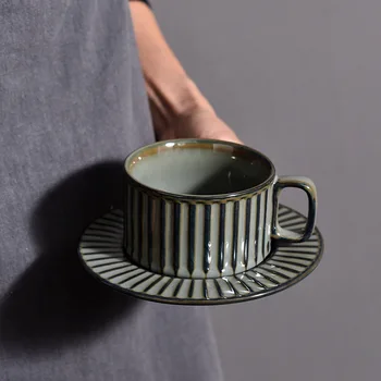 Cuptor-a transformat Epocă Cana Ceramica Vasul Set Cești pentru Ceai după-Amiază Model Floare Cești de Cafea Cani