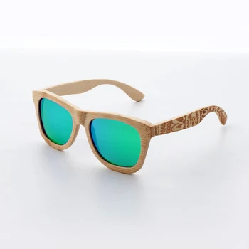 CUUPA Lemn Retro ochelari de soare pentru Femei bărbați de înaltă calitate de Brand Design Sculptat cadru de bambus Polarizat ochelari de soare, Plajă, ochelari de vedere
