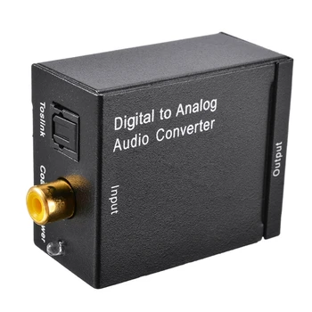 De la Digital la Analog Convertor Fibra Optica Coaxial Toslink Semnal RCA R/L SPDIF ATV Amplificatorul DAC