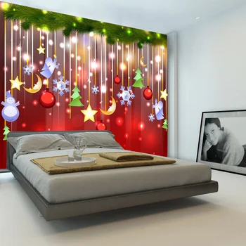 Decor de crăciun Tapet Foto Minunat tapet 3D Personalizat Murală Impermeabil Mătase Art Baieti Copii Dormitor Fete Bar Room decor