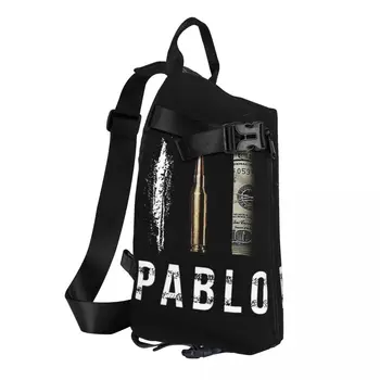 Dolarul Cocaina Glonț Saci De Umăr Pablo Escobar Streetwear Piept Geanta De Camping Personalizate Sling Geanta Casual De Afaceri Crossbody Genti