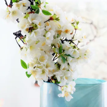 Flori artificiale flori false mare de spumare ramura de cires floare de nunta decor acasă flori decoratiuni de craciun pentru casa