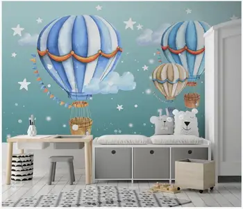 Foto personalizat tapet pentru pereți 3 d murale, imagini de fundal Moderne de mână-pictat camera copiilor balon cu aer cald, desene animate pictură murală