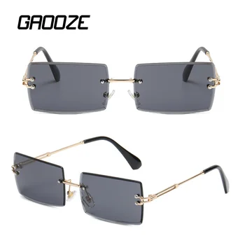 GAOOZE Epocă Pătrat ochelari de Soare Femei Bărbați 2022 Trendy Streetwear Culori Bomboane Ocean Oglindă Ochelari de Soare Zonnebril Dames YJ125