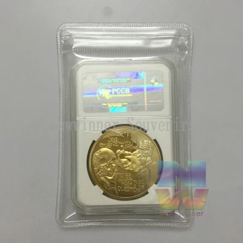 La Shakespeare, poet, dramaturg insigna dramaturg 24k real pur placat cu aur de suveniruri decor monedă în PCCB CUTIE caz