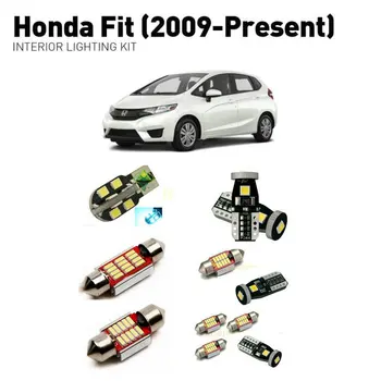 Led lumini de interior Pentru Honda fit 2009+ 6pc Lumini Led Pentru Autoturisme kit de iluminat becuri auto Canbus auto-styling