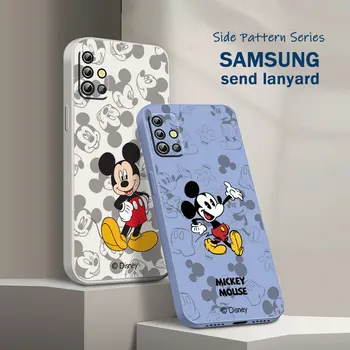 Mickey Minnie Caz de Telefon Pentru Samsung A22 A30S A30 A31 A32 A33 A42 A50 A51 A52 A53 A71 A72 A73 Lichid Frânghie Moale Înapoi Acoperi Funda