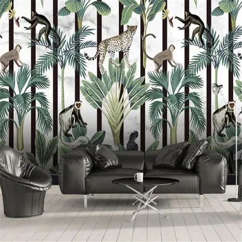 Milofi profesionala mare 3D tapet mural pictat tropicală animal dormitor peretele din fundal