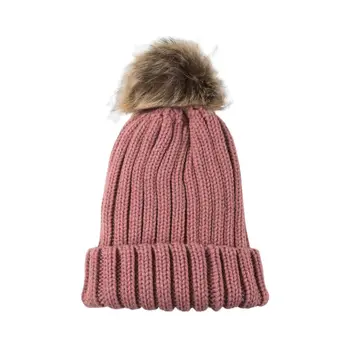 Moda de călătorie palarie doamnelor Europa și Statele Unite nou mingea cu căciulă de lână, iubitorii de student pălăria pulover tricot gros pălărie XU109